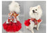 Red Floral Embroidery Chipao